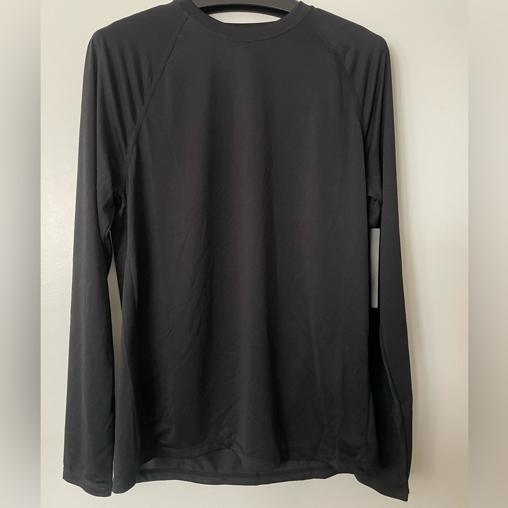 NWT Zella Black Long Sleeve Performance Tee